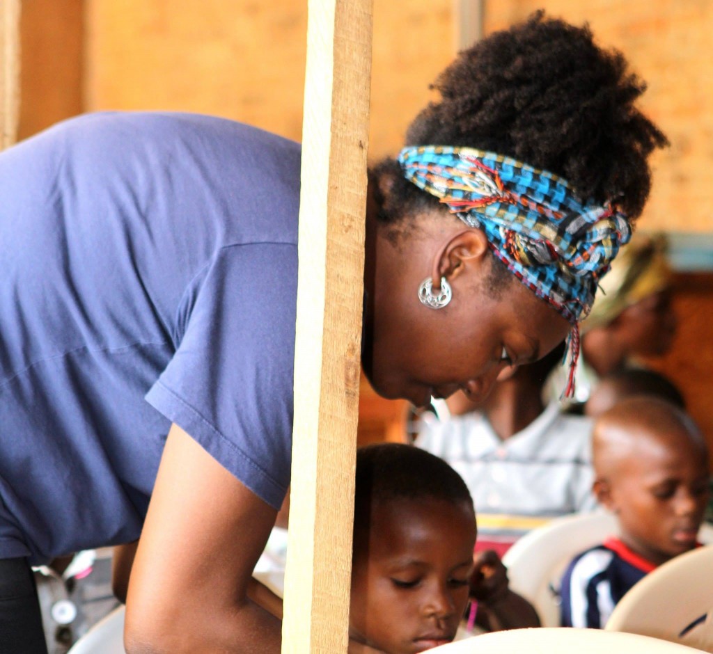 working with child in Burundi